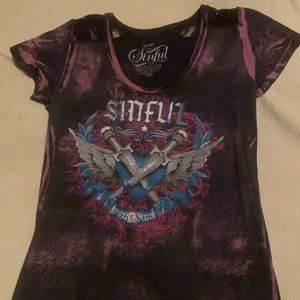 Women’s Affliction Sinful T-shirt